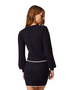 Twinset Cardigan in maglia jacquard