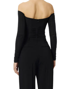 Elisabetta Franchi Body scollo cuore e drappeggi