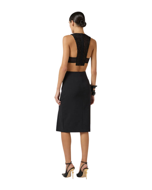 Elisabetta Franchi Top gioiello in tulle