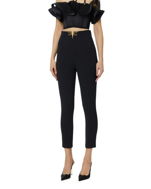 Elisabetta Franchi Pantalone slim fit in  crêpe