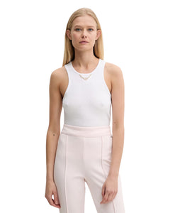 Twinset Canotta a costine con catena