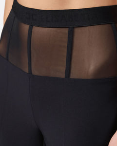 Elisabetta Franchi Pantalone con baschina in tulle
