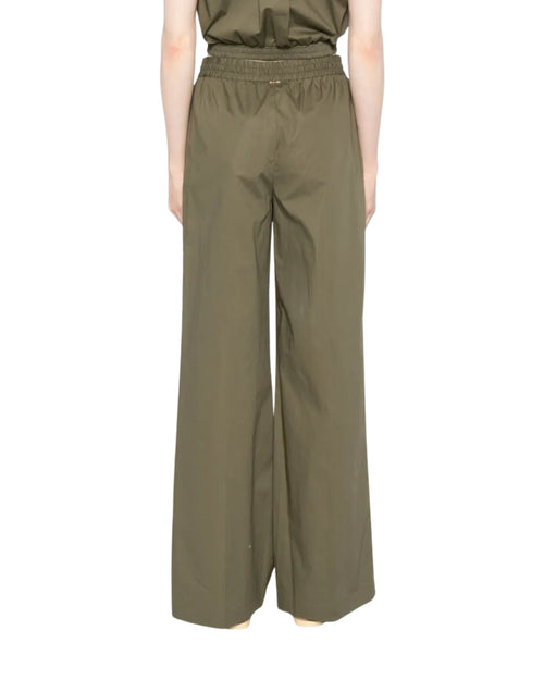 Twinset Pantalone gamba ampia in cotone