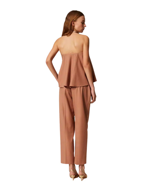 Twinset Pantalone morbido in fresco lana