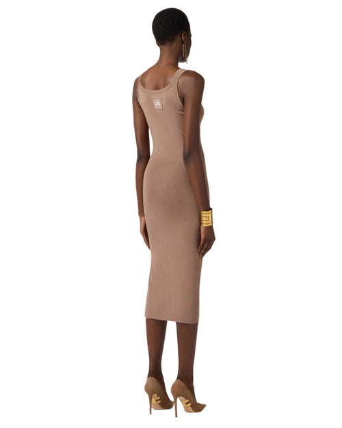 Elisabetta Franchi abito slim con spacco