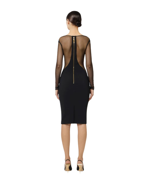 Elisabetta Franchi abito in crêpe e tulle