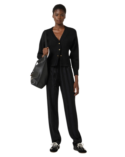 Elisabetta Franchi Pantalone logo in satin