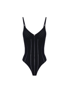 Elisabetta Franchi Body in maglia con spalline