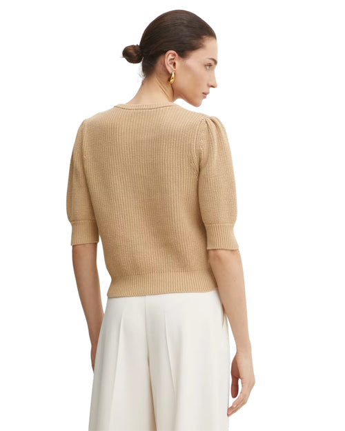 Twinset Maglia in cotone filo con applicazione