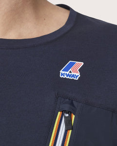 K-Way T-shirt con taschino e zip