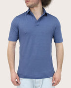 Polo in lino stretch Filippo de laurentiis PLMCSKIT JERLIN