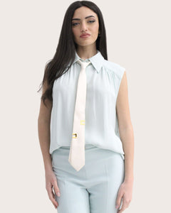 Elisabetta Franchi camicia con cravattino CA03941E2