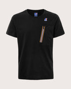 K-Way T-shirt con taschino e zip