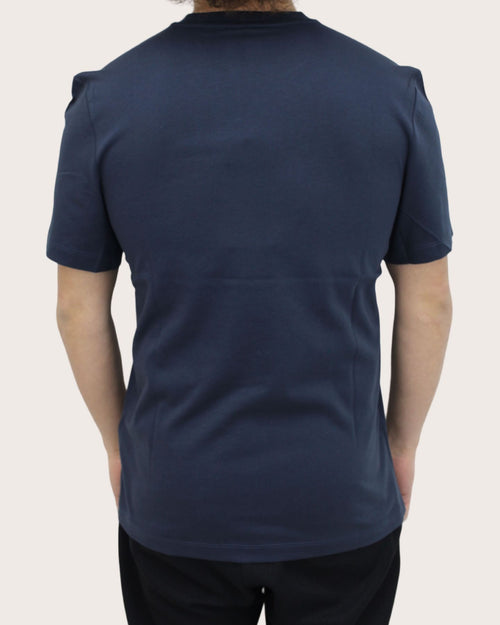 Blauer T-shirt con stampa logo