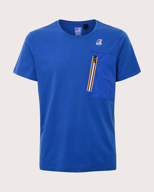 K-Way T-shirt con taschino e zip