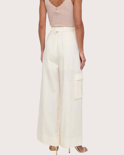 Twinset Pantalone misto lino