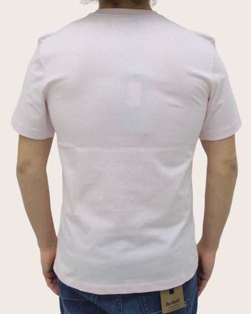 Blauer T-shirt con stampa logo