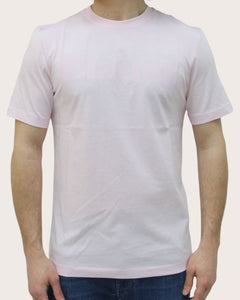 Blauer T-shirt con stampa logo